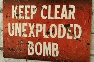 Bomb Risk Identified on Public Walking Land