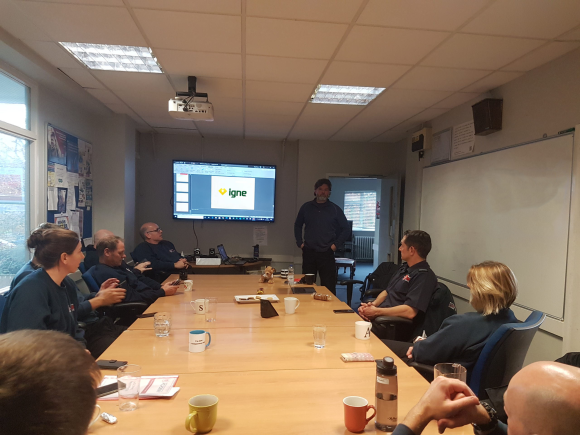 IED threat awareness training for Redbridge firefighters