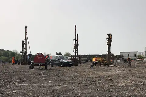 Intrusive surveys for pile positions