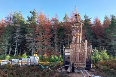 Ground investigation for a proposed substation Loch Buidhe