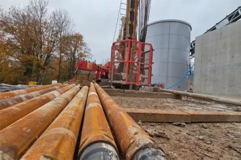 Water borehole for wash plants