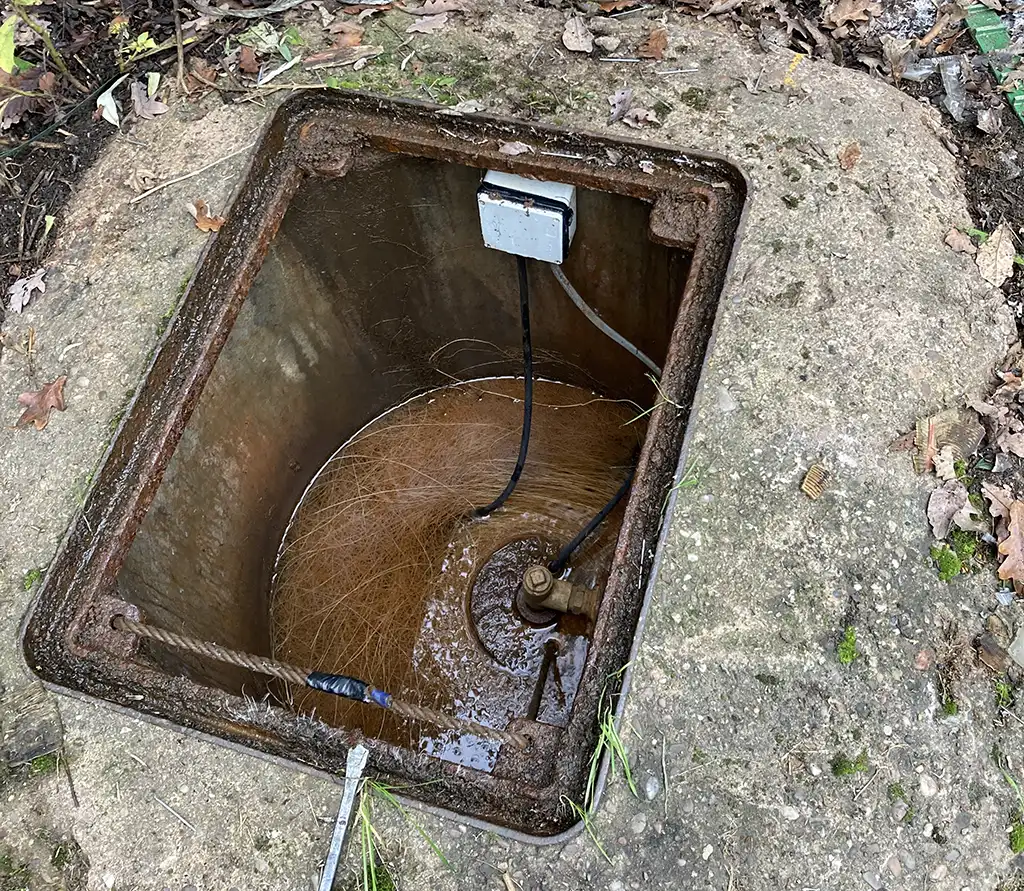A borehole before rehabilitation